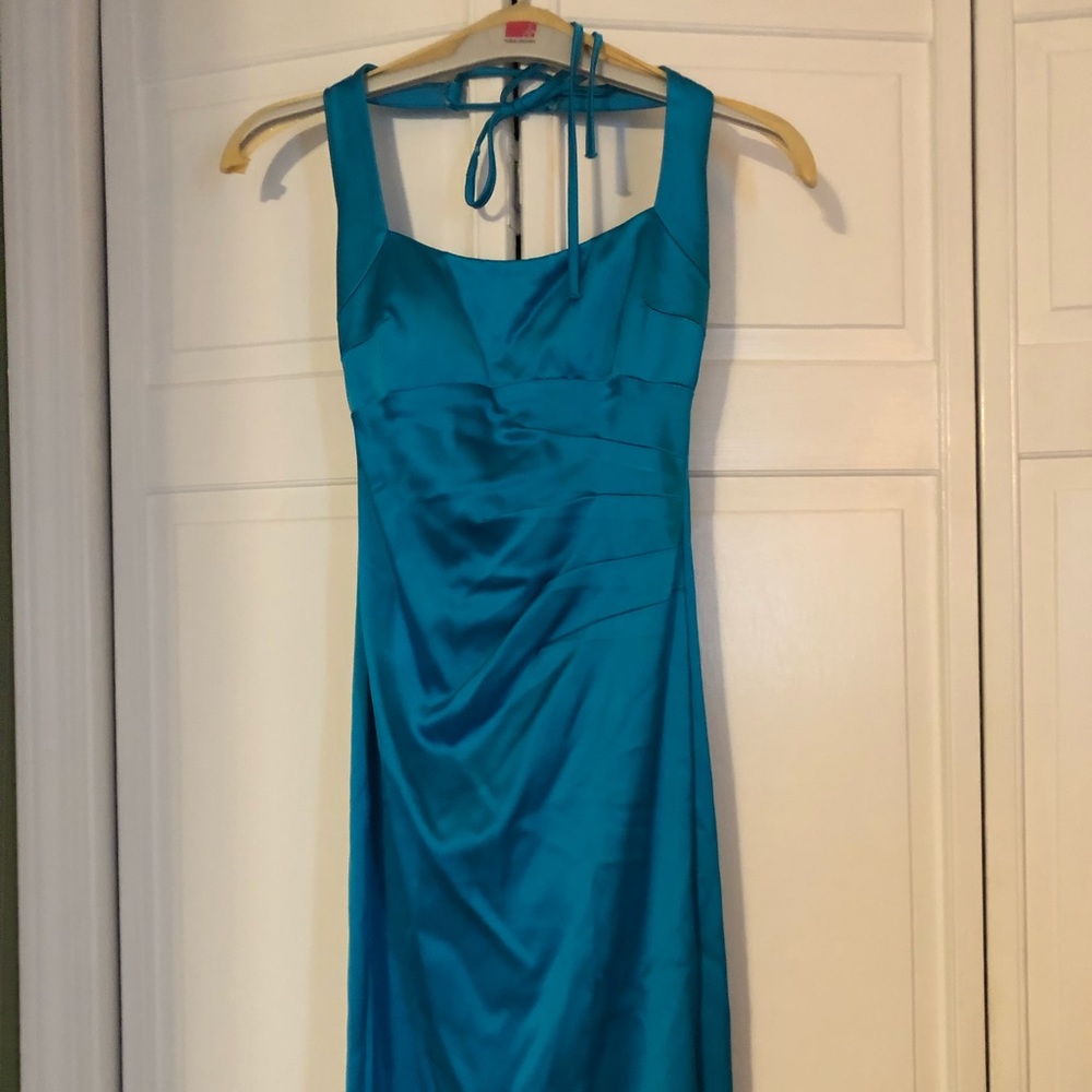 Cache teal cocktail dress